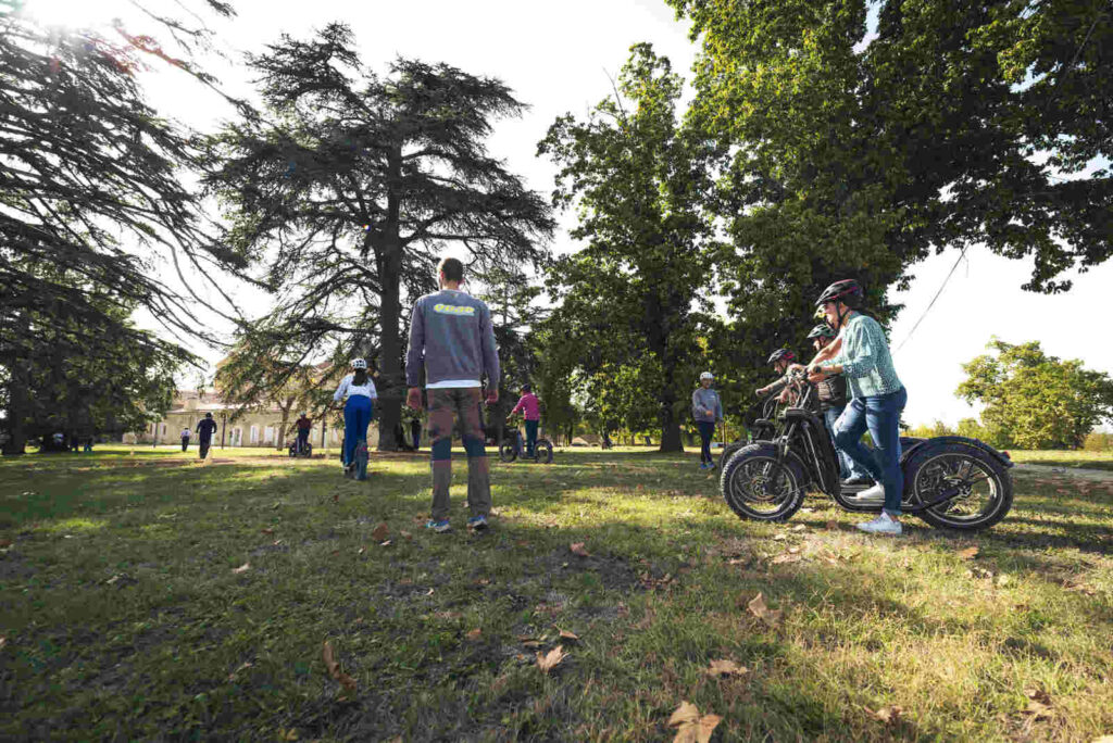 jeux en trottinette électrique